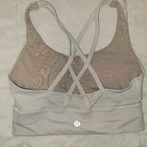 lululemon athletica Tan Crisscross Sports Bra